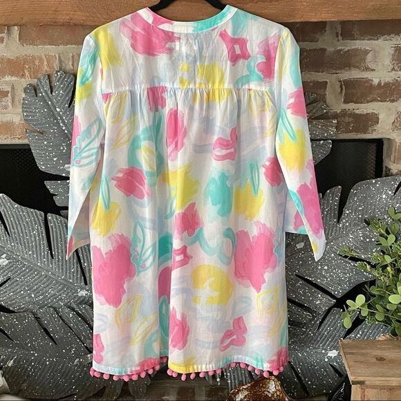 Nwot Mud Pie Cover Up Size M 100% Cotton - Picture 2 of 5